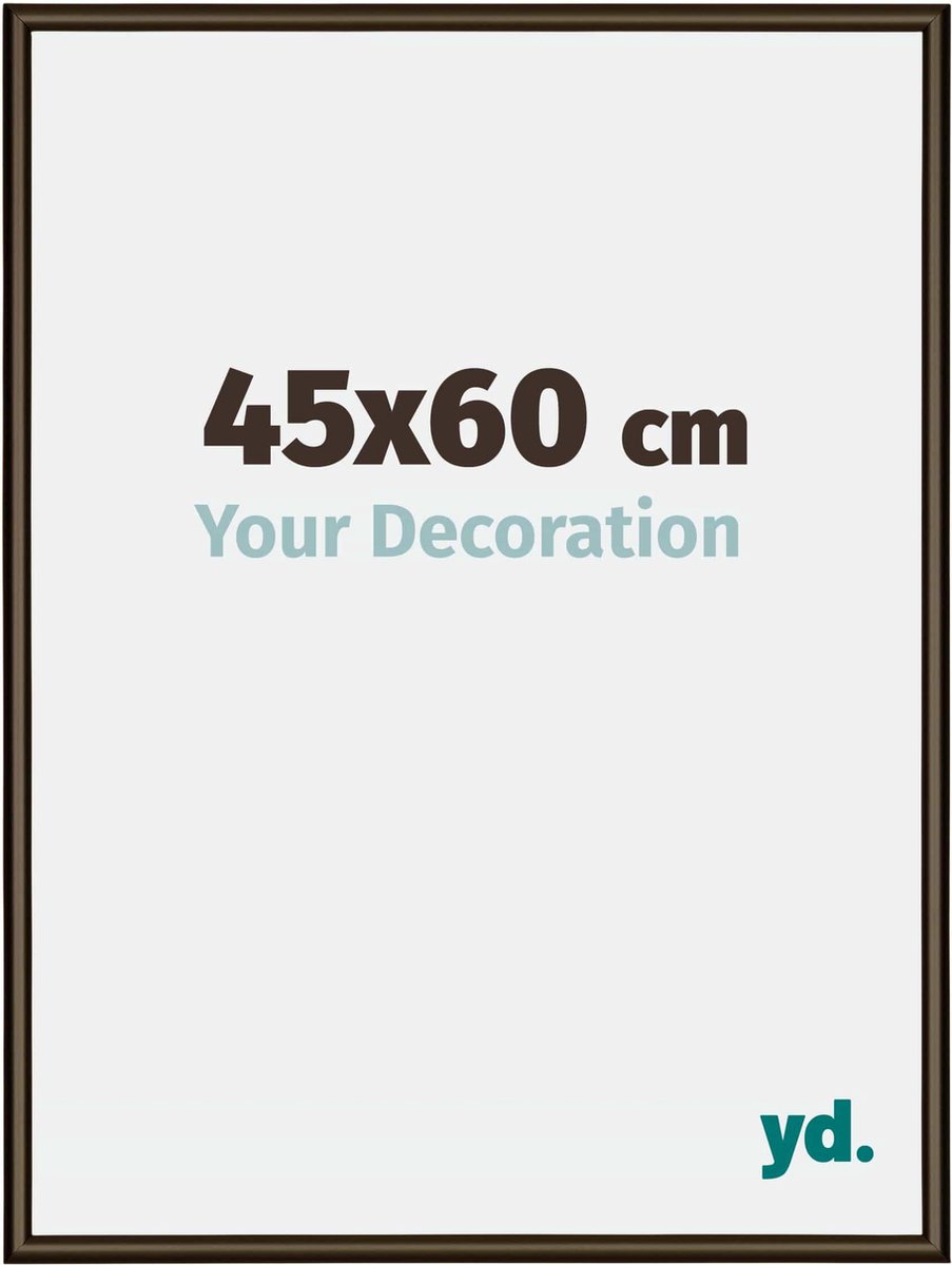 yd. Your Decoration - Fotolijst 45x60 cm - Aluminium - Walnoot Structuur - New York