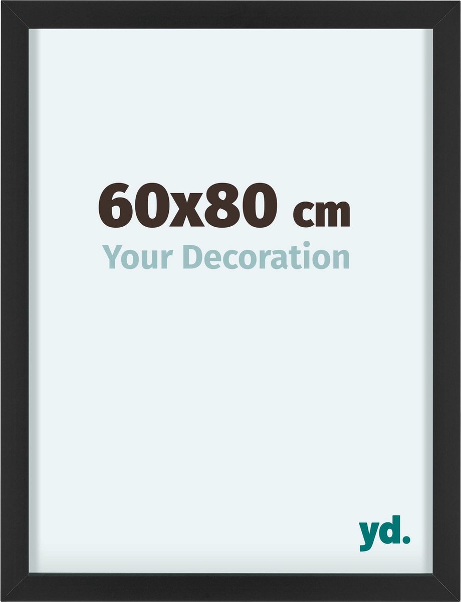 yd. Your Decoration - Fotolijst 60x80 cm - Aluminium - Zwart - Virginia