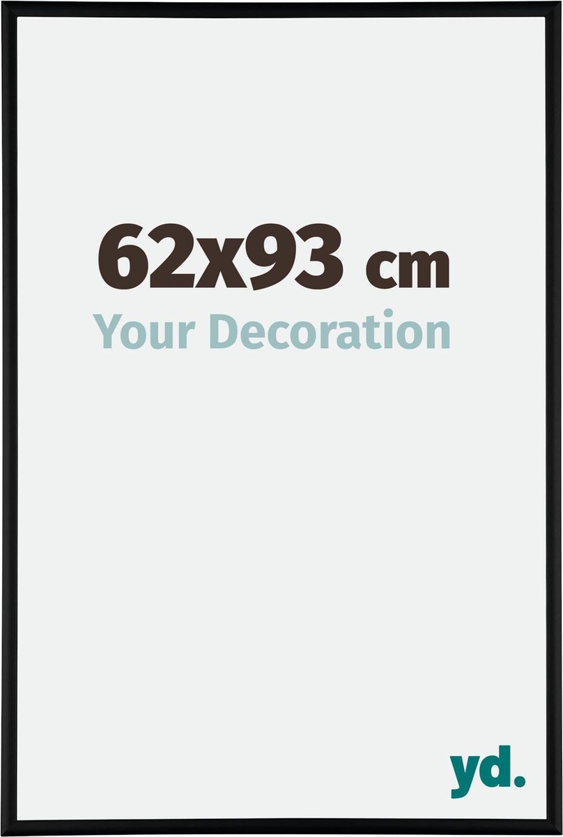 yd. Your Decoration - Fotolijst 62x93 cm - Aluminium - Zwart Mat - Kent