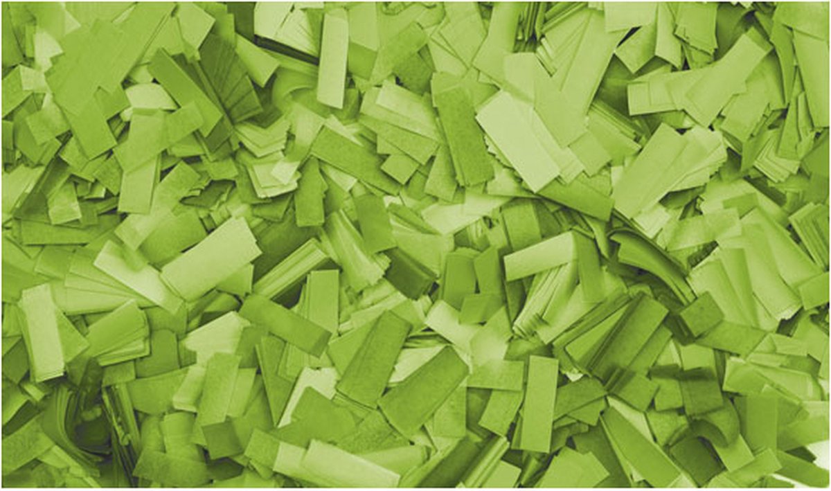 Showtec Showtec Rechthoekige lichtgroene confetti (vuurbestendig), 1 kg Home entertainment - Accessoires