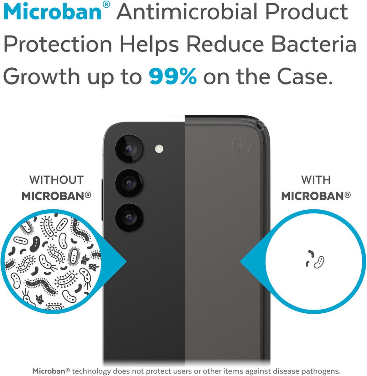Speck Presidio Perfect Mist geschikt voor Samsung Galaxy S23 Plus - with Microban