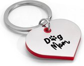 Akyol - dog mom sleutelhanger hartvorm - Mama - cadeau mama - leuk cadeau voor je mama om te geven - verjaardag mama