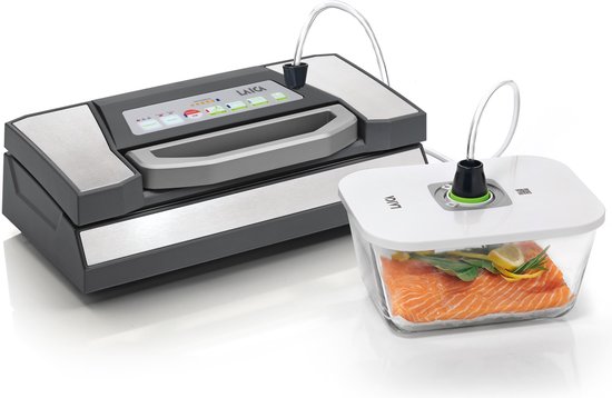 Contenitore Smart Laica In Vetro 2.7L Per Sottovuoto | Adatto A Microonde E Freezer | App Per Scadenza