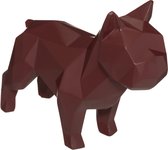 Deco Object Origami Bulldog Rood