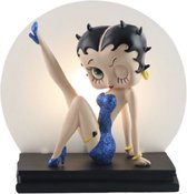 Betty Boop Leg Up Lamp Blauw Glitter Beeldje - 23cm