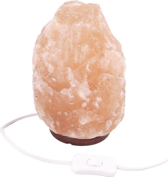 Lampe au sel de Himalaya (4-6 kg) 25cm - avec cordon et interrupteur