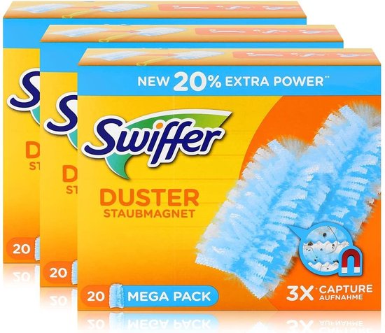 Swiffer Duster - 20 pièces - Recharges de lingettes anti-poussière