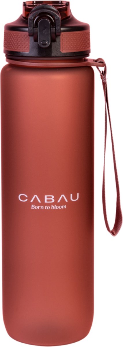 Cabau Bloom Waterfles / Drinkfles | 1 liter | Deep Wine | Handige drinktuit  & unieke... | bol.