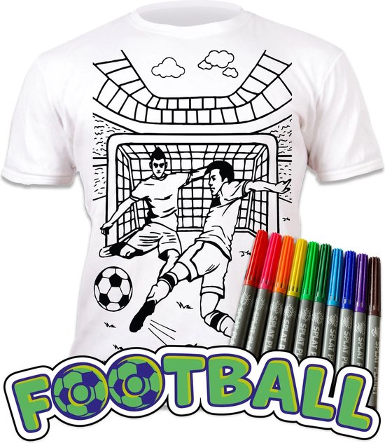 Inkleur T-Shirt - Football - 116-122