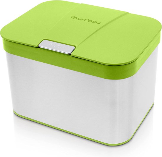 Biologische Compostbak voor de keuken - 4 liter - beige - kunststof