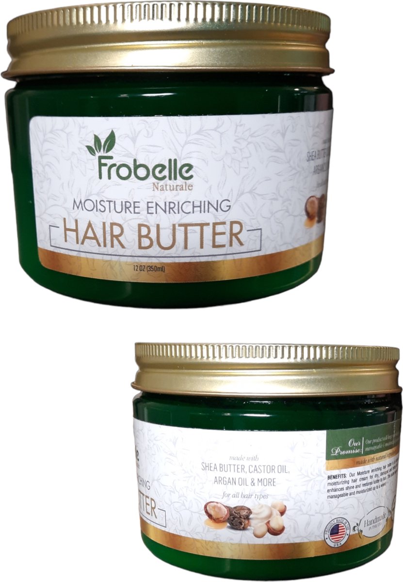 Frobelle Naturale - Haar Boter hydraterende haarcrème Krulhaar 350 g