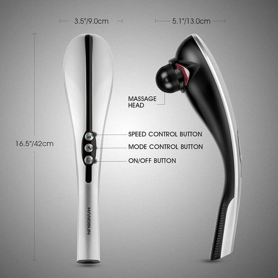 Hangsun Handheld Percussion Massager Rechargeable Cordless Deep Tissue