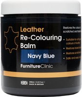 Leer Balsem - Kleur : Marine Blauw / Navy Blue - Herstel en Beschermen van Versleten Leer en Lederwaar – Leather Re-Colouring Balm