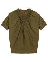 Daalder short sleeve dress 79 khaki smock Green: 128/8yr