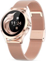 FOXLY® Smartwatch Ladies Pro Rosé Goud HD - Smartwatch Dames & Heren - Stappenteller horloge - Saturatiemeter - iOS en Android