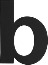 Huisnummer - Zwart - RVS - GPF bouwbeslag - toevoeging letter 'B' zwart, 110 mm