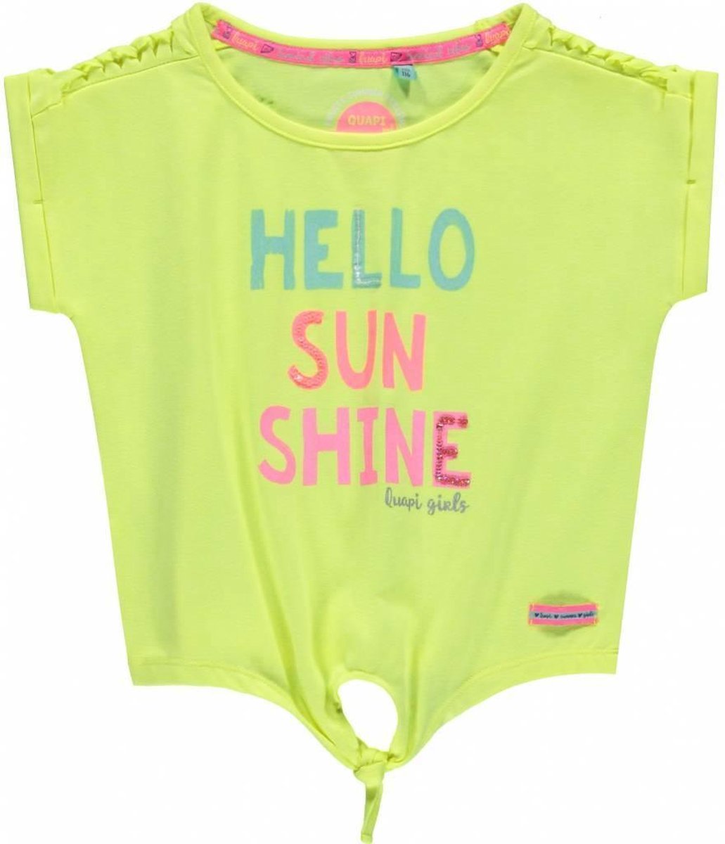 Quapi T-shirtje Kee yellow   -  Maat  86/92