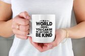 Rick & Rich Mok - Mok Be Kind - Mok Autisme - Accept Autism - Mok met opdruk - Grappige Mok - Witte koffie mok bedrukt - Witte thee mok - Mug quote - Mok met quote - Cadeau voor man - Cadeau voor vrouw