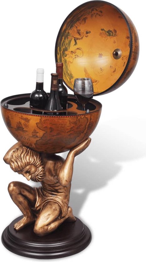 Deze discobalbar maak je helemaal zelf van een oude wereldbolbar
