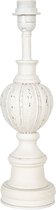 HAES DECO - Lampenvoet - Formaat Ø 11x40 cm, kleur Wit, gemaakt van Hout voor Fitting E27/max 1x60W - Lampvoet, Tafellamp
