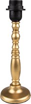 HAES DECO - Lampenvoet - Formaat Ø 10x30 cm, kleur Goudkleurig, gemaakt van Hout voor Fitting E27/max 1x60W - Lampvoet, Tafellamp