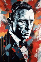 James Bond Poster - Daniel Craig - Portret - Hoge Kwaliteit - 61x91cm - Geschikt om in te lijsten