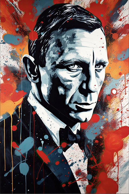 James Bond Poster - Daniel Craig - Portret - Hoge Kwaliteit