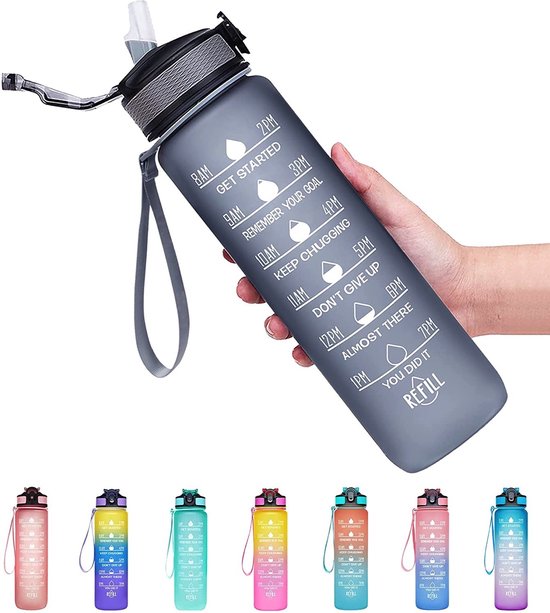 SEAYACK 1000 Ml Waterfles – Lichtgewicht, Lekvrij, Brede Mond, Ideaal Voor Sport, Reizen En Wandelen