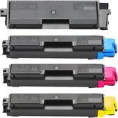 Geschikt voor Kyocera TK-580 Toner cartridges - Multipack 4 Toners - Geschikt voor Kyocera Ecosys P6021CDN - Kyocera FS-C5150DN