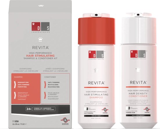 DS Laboratories - Revita Shampoo & Conditioner tegen haaruitval voordeelset (2x 205 ml.)