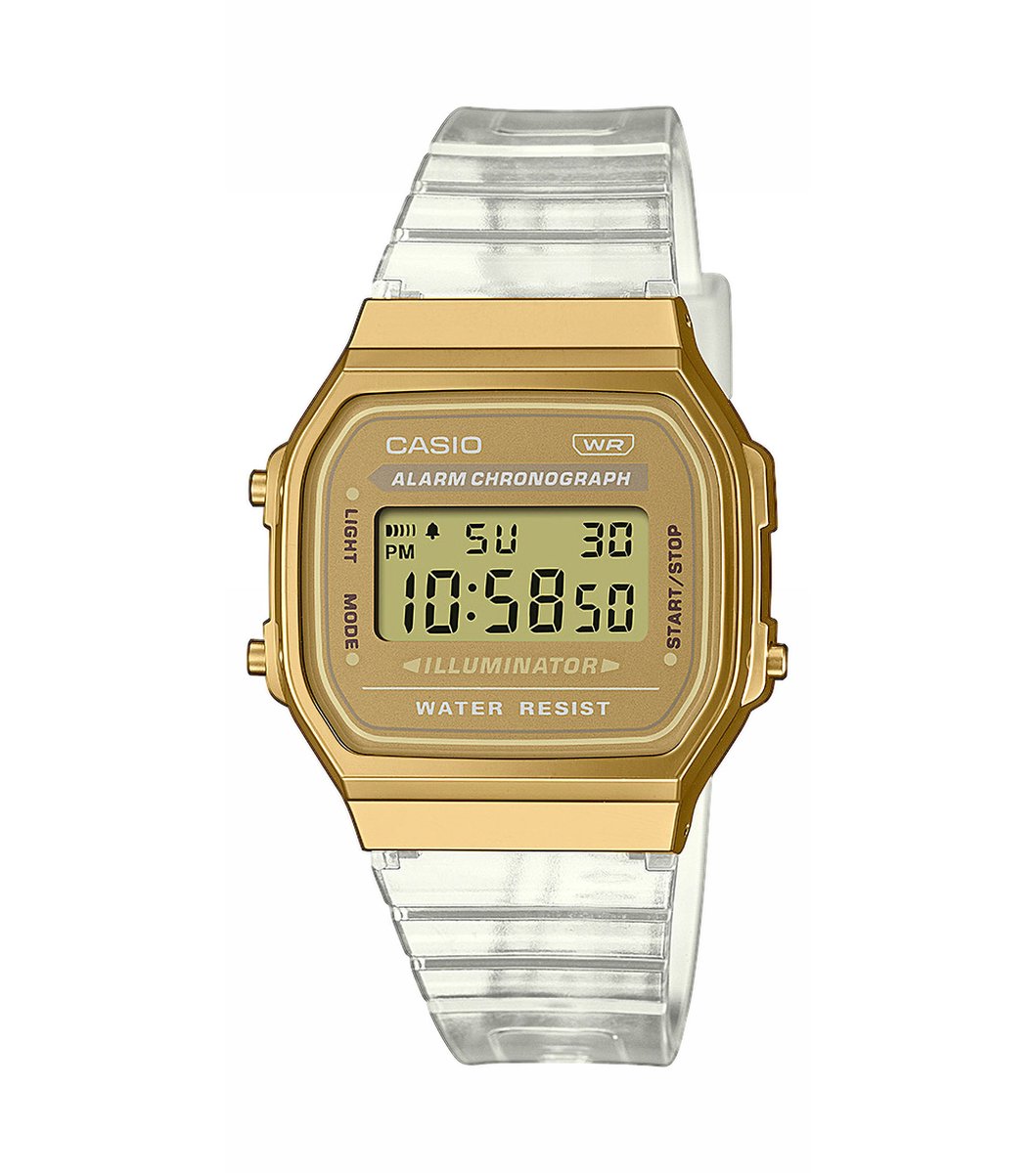Casio horloge A168XESG-9AEF Transparant - Ø 36.3mm