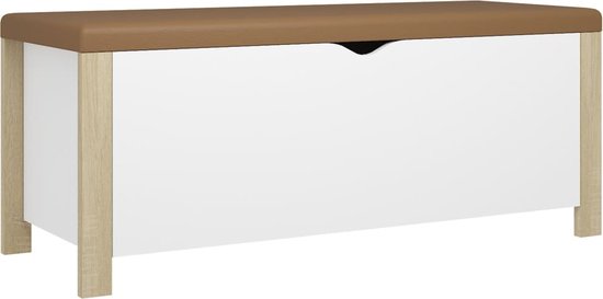 vidaXL - Opbergbox - voor - LP's - 71x34x36 - c