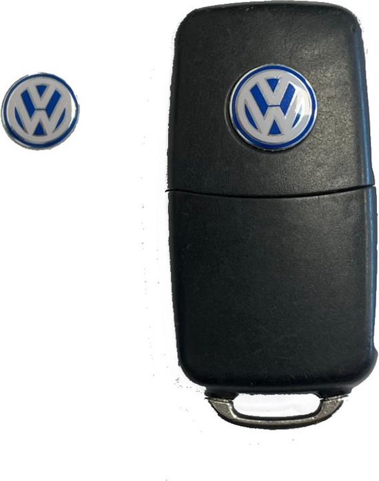 Autocollant de clé Volkswagen 14mm emblème bleu | bol