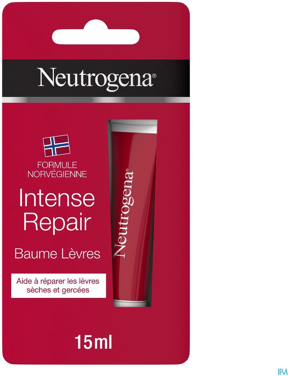 Neutrogena Intense repair balsam, intensief hydraterende balsem voor beschadigde, uitgedroogde & geïrriteerde lippen en neusvleugels, 15 ml — cadeau in Cadeau-ideeën - foto 2