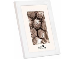 Houten Fotolijst Piano Wit Hoogglans-40x60 - Helderglas - Breedte profiel is 30 mm - Goodlife Picture Frames