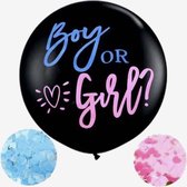 Ballon de Reveal de genre - Décoration de révélation de genre - Ballon garçon ou fille - Douche de bébé 36 pouces