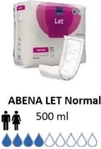 ABENA LET (Abri-Let) Normal, 34x inleggers, Rechthoekig, zonder PE laag - 14 x 39 cm - 500 ml – Roze