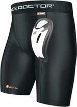 Shock Doctor Core Compression Short met Bioflex Kruisbescherming Zwart 140 (Junior S)