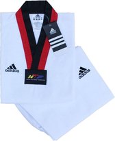adidas Dobok ADI-Start WTF Approved Wit/Rood/Zwart 130cm