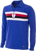 COPA - U. C. Sampdoria 1956 - 57 Retro Voetbal Shirt - S - Blauw