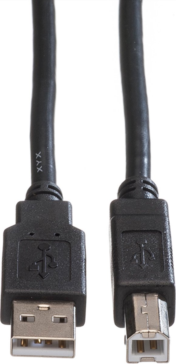 ROLINE GREEN USB 2.0 kabel, Type A-B, zwart, 1,8 m