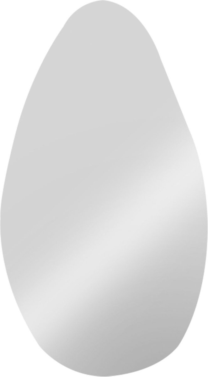 Present Time Spiegel Drop - Zilver - 1x50x90cm - Retro