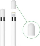 Siliconen dop geschikt voor Apple Pencil Wit - Vervangende dop - Dop beschermer - Dop cover