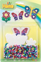 Hama Ironing Beads Set Butterflies, 1100pcs.