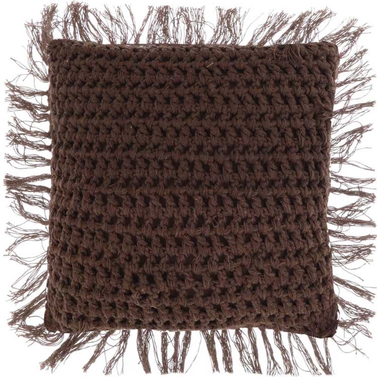 Unique Living Kussen Tufo 45x45cm Coconut Bruin