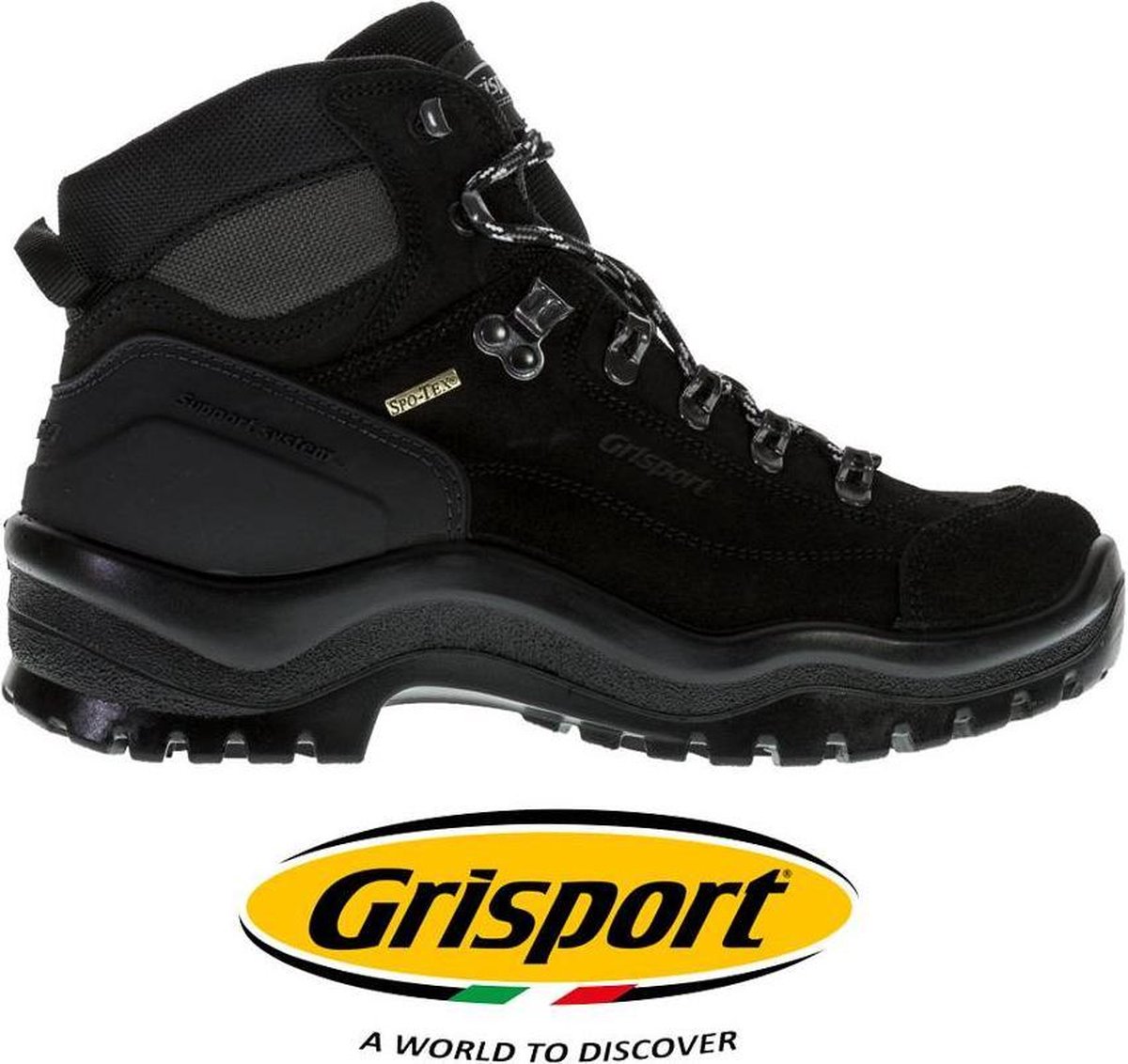 Grisport Bergen Mid Unisex Wandelschoenen - Black - Afbeelding 9