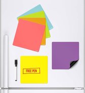 CKB Magnetische Planner -  Set van 6 Gekleurde Whiteboards - Koelkast Whiteboard