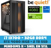 BM be quiet! Game PC - i7 13700 - RTX 4080 - 2TB M2.0 SSD - 32 GB DDR4 - Waterkoeler