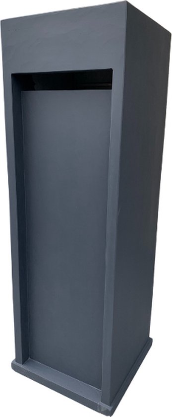 Wand Brievenbus - staal - antraciet grijs RAL7016 – HÜSQ