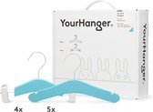 YourHanger baby kledinghangers hanger box baby blauw - 9 stuks
